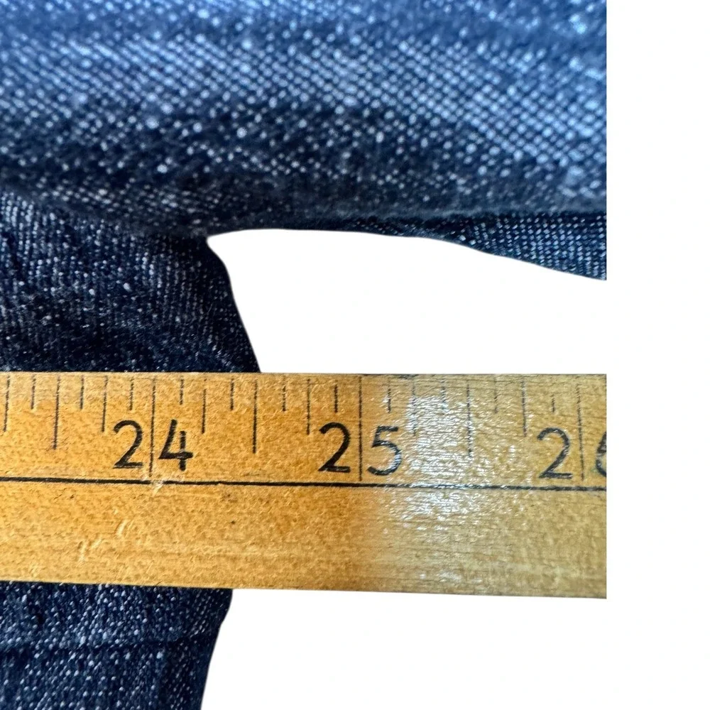 Lane Bryant Women's Denim Blue Button Front 3/4 Sleeve Jacket Size 22 Blazer - Picture 4 of 6